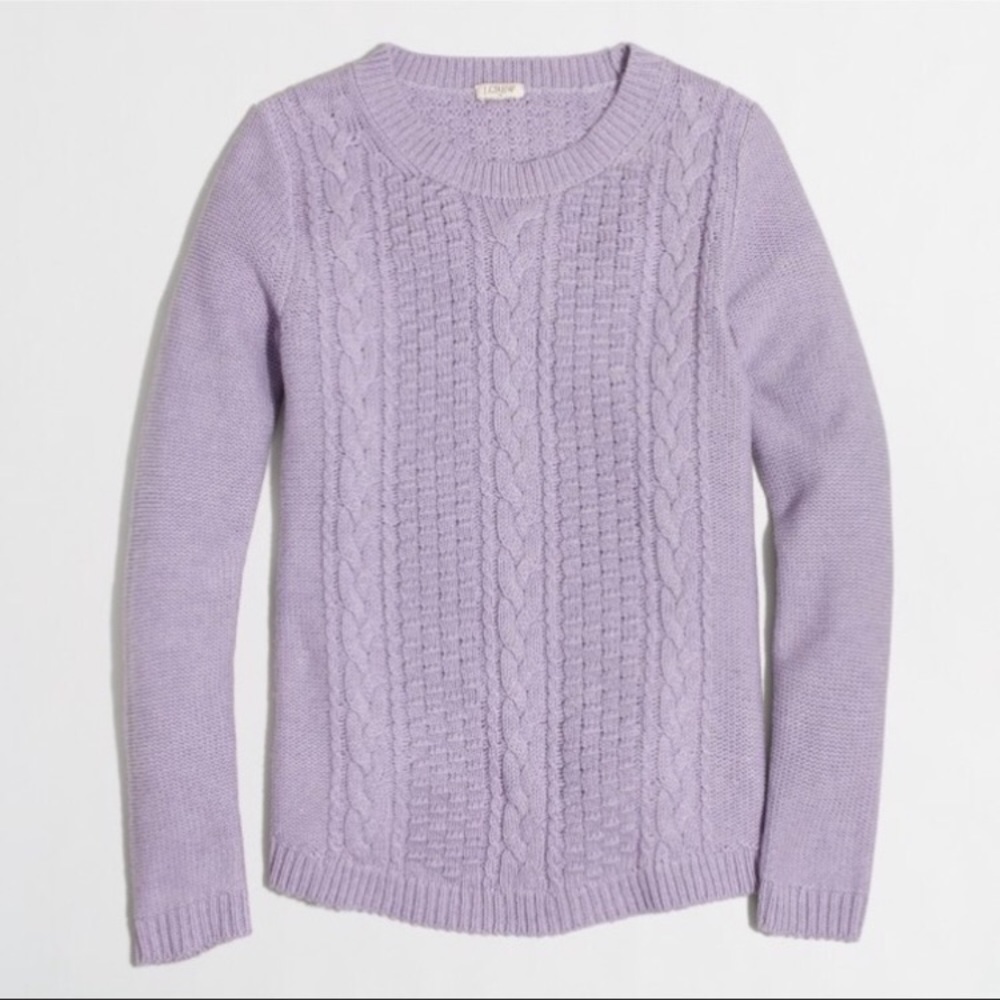 NWOT JCrew Factory Popcorn Cable Sweater